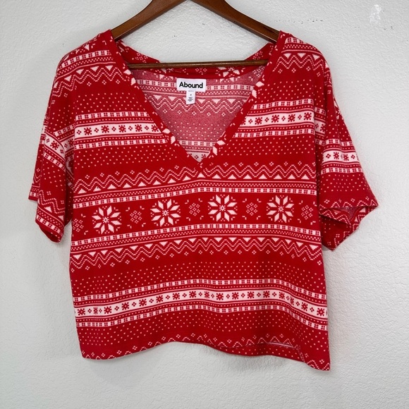 Abound Other - Abound Red Patterned Women's Pajama Set Size M